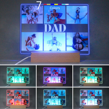 Father's Day Gifts for Dad, The Best Personalised Birthday Presents from Daughter Son for Daddy with Photo Frame