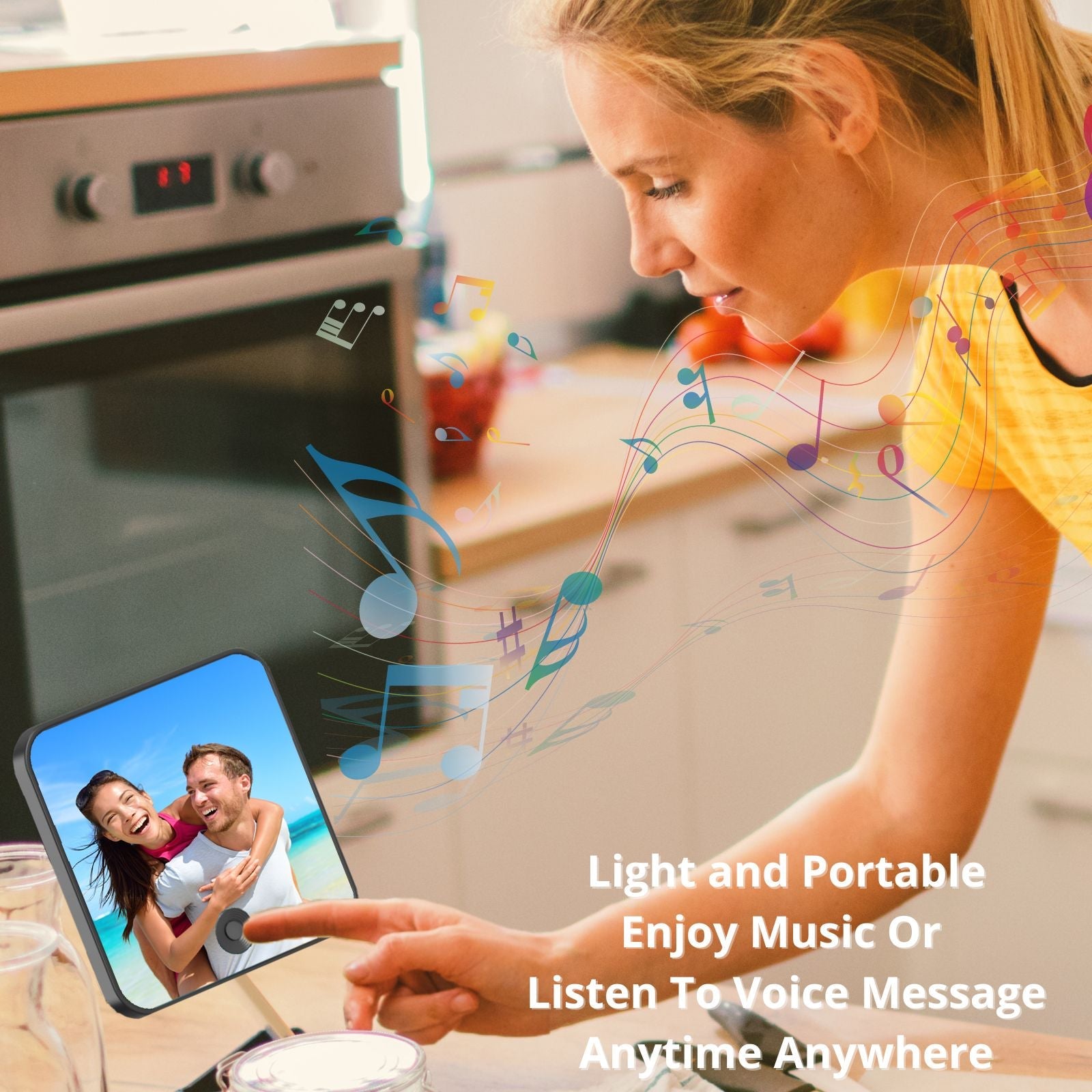 Fridge Magnet Music Personalised Photo,Customised Custom Songs Picture Insert, DIY Anniversary Unique Gifts For Couples Lovers Wedding Valentines Day, Birthday Her Girlfriend Boyfriend Wife Christmas - uniqicon