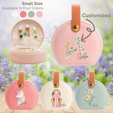 Personalised Small Jewellery Box,Holiday Travel Essentials Presents Organiser Gift,Travel Small Organiser Gift,Holiday Essentials Presents - uniqicon