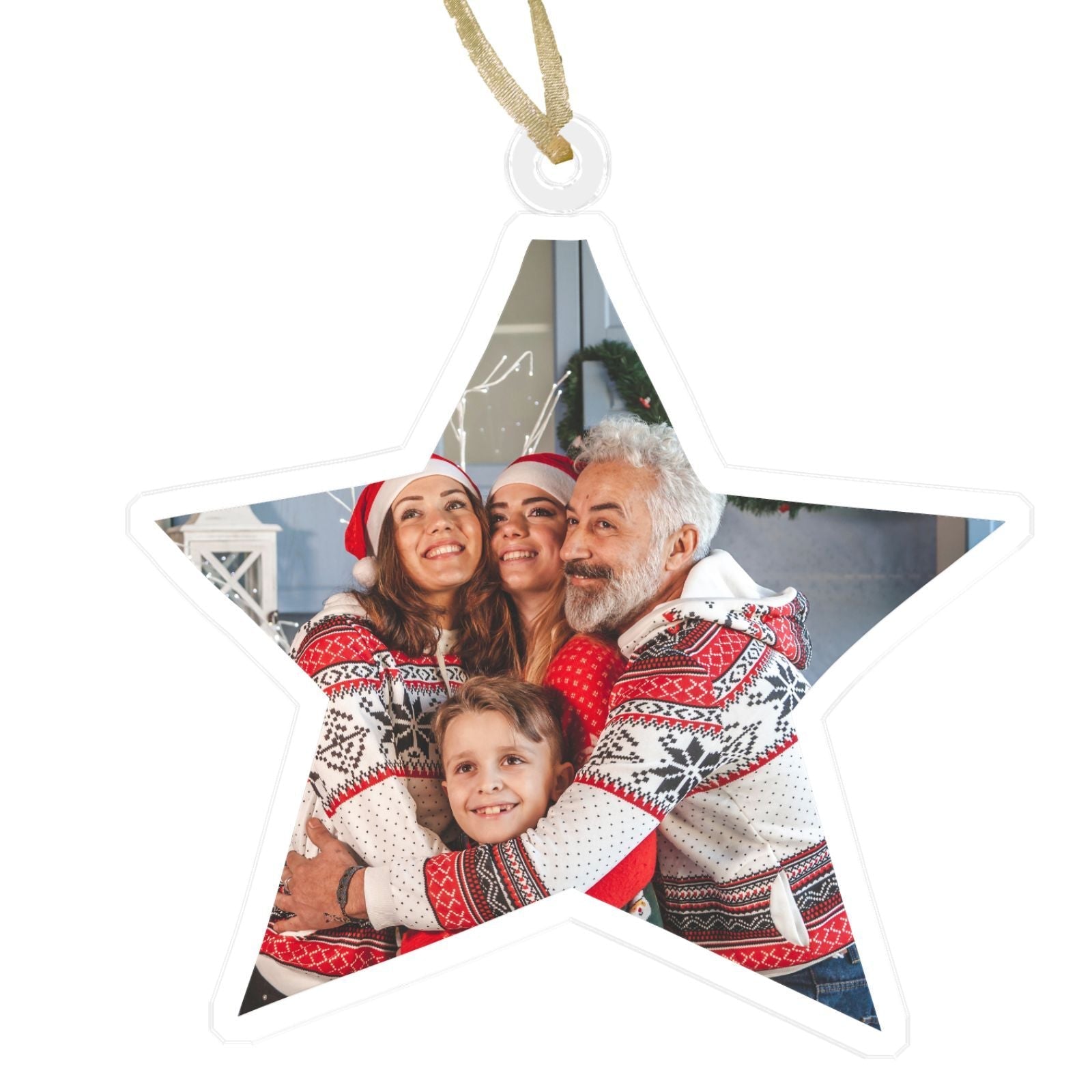 Personalized Christmas Ornaments, Custom Shape With Names, Using My Own Photo, 2024 2D Christmas Décor Tree Bauble Decorations Xmas Ornament Memories Personalized For Christmas Family Keepsake - uniqicon