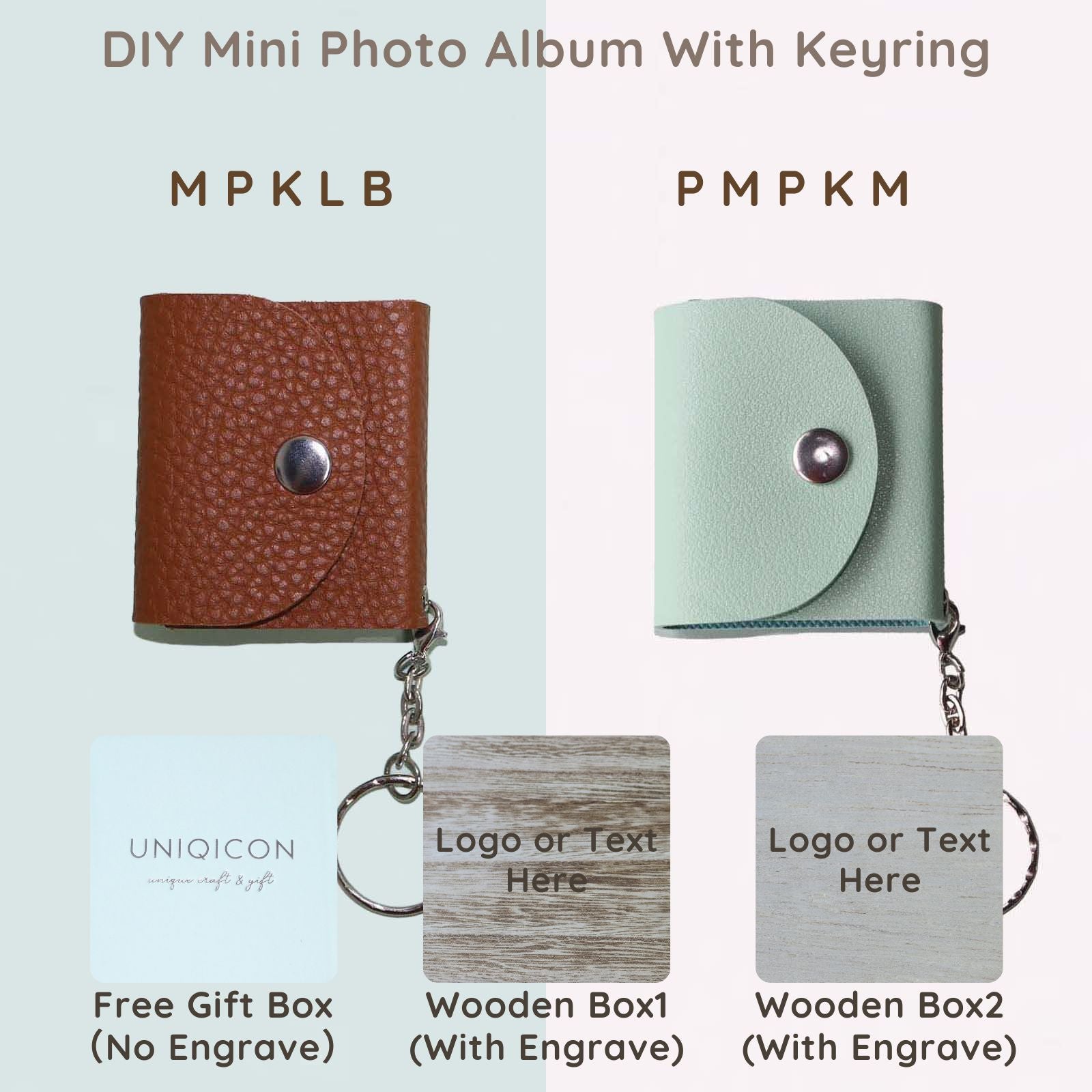 Personalized Mini Photo Keychain, Picture Keychains Personalized Album, Mini Cute Key Ring Keychain with Picture Book for Family, Boyfriend, Couples, Dog, Friends - uniqicon