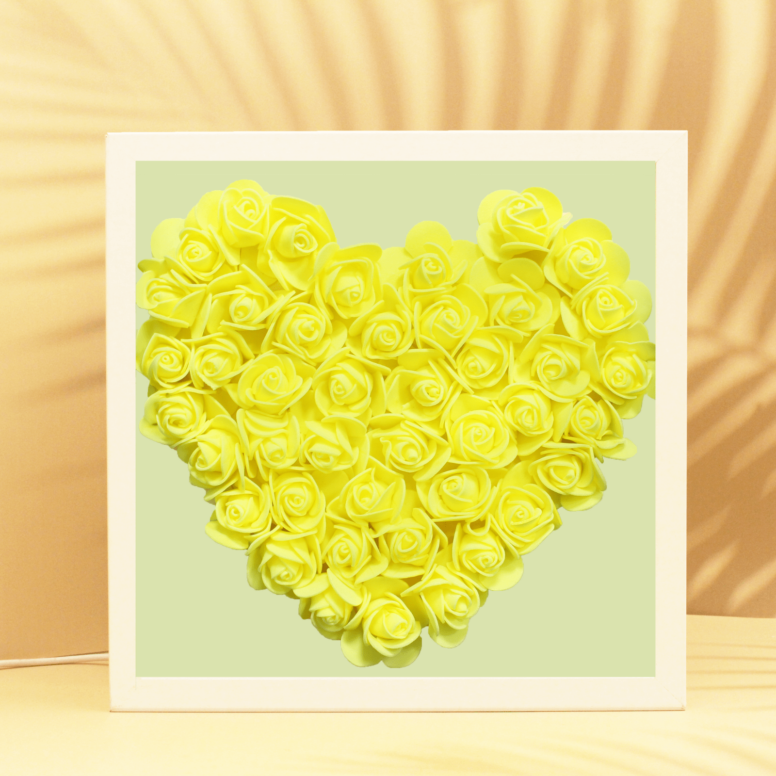 Uniqicon Personalised Heart Shaped Photo Frames for Mother, Mum Flower Shadow Box, Customised Meaningful Picture Frame from Daughter Women, Special Presents from Family Memorial Kids Ladies Wife - uniqicon