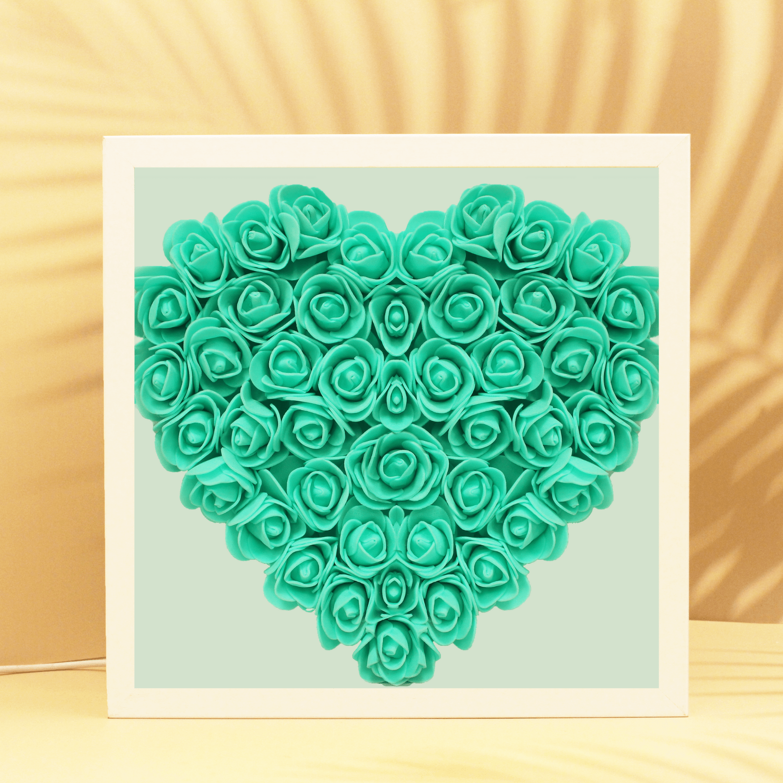 Uniqicon Personalised Heart Shaped Photo Frames for Mother, Mum Flower Shadow Box, Customised Meaningful Picture Frame from Daughter Women, Special Presents from Family Memorial Kids Ladies Wife - uniqicon