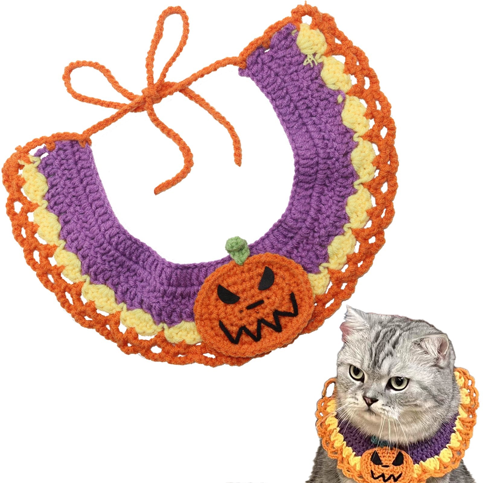 dog halloween costume, handmade collar costumes for dogs cat pet medium large small puppy kitten - uniqicon