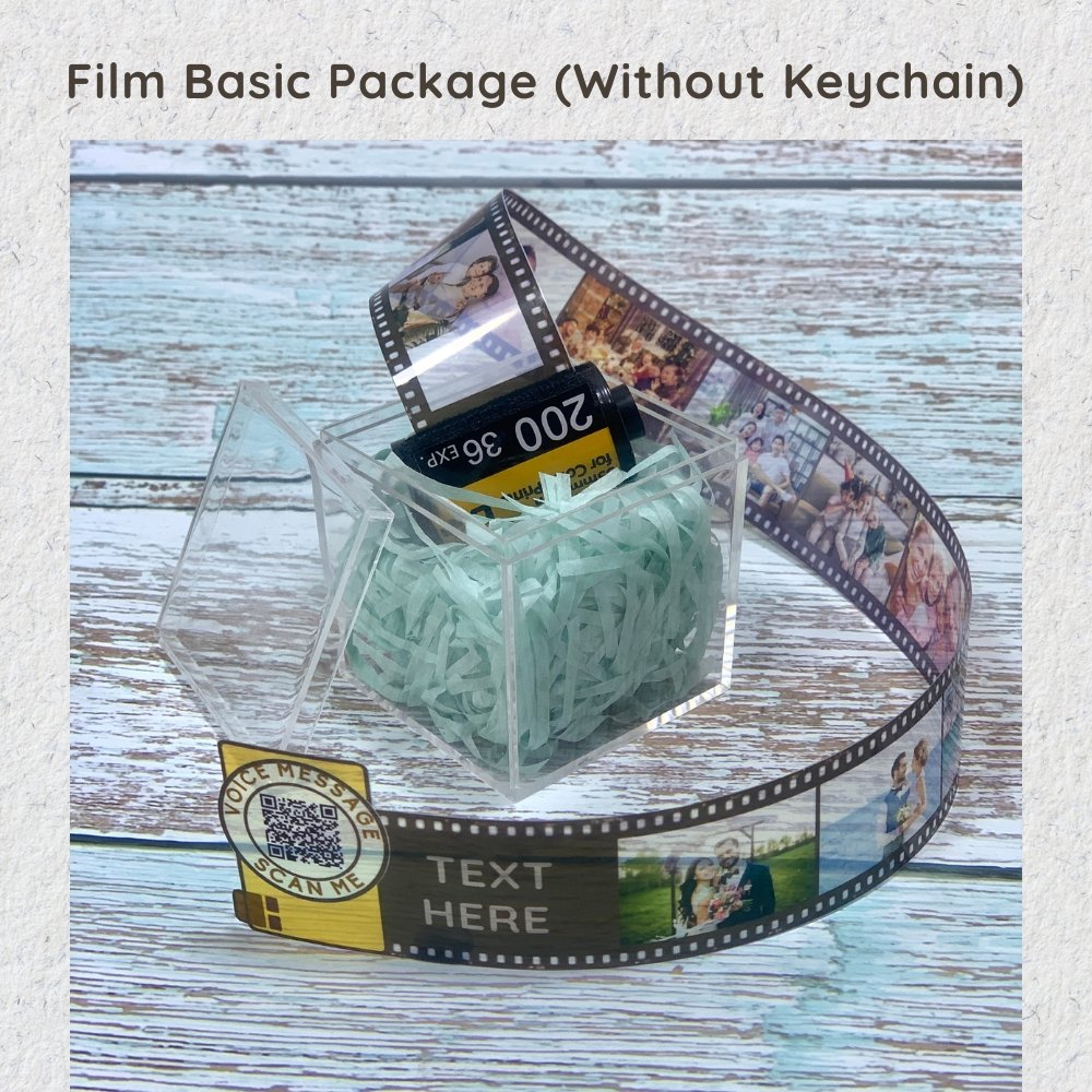 Custom Film Camera Roll Keychain Valentine's Gift